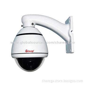 Mini outdoor high-speed PTZ camera, 1/3" Sony CCD 700TVL, 256 presets 10x optical focus 12V/2A